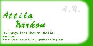 attila markon business card